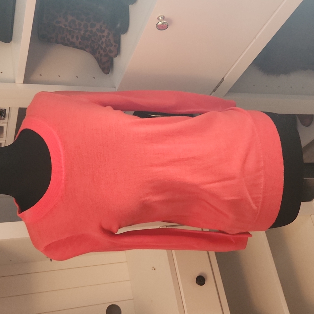 J crew 100% Marino wool orange sweater